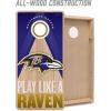 YouTheFan NFL 2′ x 4′ Slogan Series Professional Wood Cornhole Game(Baltimore Ravens)