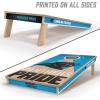 YouTheFan NFL 2′ x 4′ Slogan Series Professional Wood Cornhole Game(Carolina Panthers)