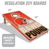YouTheFan NFL 2′ x 4′ Slogan Series Professional Wood Cornhole Game(Cleveland Browns)
