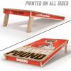 YouTheFan NFL 2′ x 4′ Slogan Series Professional Wood Cornhole Game(Cleveland Browns)