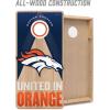 YouTheFan NFL 2′ x 4′ Slogan Series Professional Wood Cornhole Game(Denver Broncos)