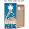 YouTheFan NFL 2′ x 4′ Slogan Series Professional Wood Cornhole Game(Detroit Lions)