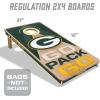 YouTheFan NFL 2′ x 4′ Slogan Series Professional Wood Cornhole Game(Green Bay Packers)