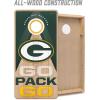 YouTheFan NFL 2′ x 4′ Slogan Series Professional Wood Cornhole Game(Green Bay Packers)