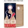YouTheFan NFL 2′ x 4′ Slogan Series Professional Wood Cornhole Game(Houston Texans)