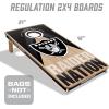 YouTheFan NFL 2′ x 4′ Slogan Series Professional Wood Cornhole Game(Las Vegas Raiders)