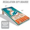 YouTheFan NFL 2′ x 4′ Slogan Series Professional Wood Cornhole Game(Miami Dolphins)