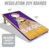 YouTheFan NFL 2′ x 4′ Slogan Series Professional Wood Cornhole Game(Minnesota Vikings)