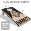 YouTheFan NFL 2′ x 4′ Slogan Series Professional Wood Cornhole Game(New Orleans Saints)
