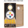 YouTheFan NFL 2′ x 4′ Slogan Series Professional Wood Cornhole Game(Pittsburgh Steelers)