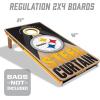 YouTheFan NFL 2′ x 4′ Slogan Series Professional Wood Cornhole Game(Pittsburgh Steelers)