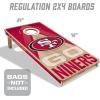 YouTheFan NFL 2′ x 4′ Slogan Series Professional Wood Cornhole Game(San Francisco 49ers)