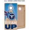 YouTheFan NFL 2′ x 4′ Slogan Series Professional Wood Cornhole Game(Tennessee Titans)