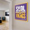 YouTheFan NFL Arizona Cardinals Slogan Series 3D Wall Art(Minnesota Vikings)