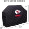 YouTheFan NFL Heavy Duty Waterproof Grill Cover – UV Resistant, Durable Polyester BBQ Cover, Weatherproof Protection for Outdoor Gas or Charcoal Grills, for Grills up to 5’ Wide(Kansas City Chiefs)