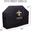 YouTheFan NFL Heavy Duty Waterproof Grill Cover – UV Resistant, Durable Polyester BBQ Cover, Weatherproof Protection for Outdoor Gas or Charcoal Grills, for Grills up to 5’ Wide(New Orleans Saints)
