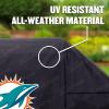 YouTheFan NFL Heavy Duty Waterproof Grill Cover – UV Resistant, Durable Polyester BBQ Cover, Weatherproof Protection for Outdoor Gas or Charcoal Grills, for Grills up to 5’ Wide(Miami Dolphins)