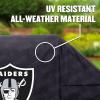 YouTheFan NFL Heavy Duty Waterproof Grill Cover – UV Resistant, Durable Polyester BBQ Cover, Weatherproof Protection for Outdoor Gas or Charcoal Grills, for Grills up to 5’ Wide(Las Vegas Raiders)