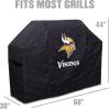 YouTheFan NFL Heavy Duty Waterproof Grill Cover – UV Resistant, Durable Polyester BBQ Cover, Weatherproof Protection for Outdoor Gas or Charcoal Grills, for Grills up to 5’ Wide(Minnesota Vikings)