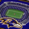 YouTheFan NFL Licensed Fan Cribbage Wood Board Game(Baltimore Ravens)