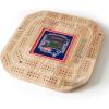 YouTheFan NFL Licensed Fan Cribbage Wood Board Game(New England Patriots)