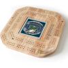 YouTheFan NFL Licensed Fan Cribbage Wood Board Game(Philadelphia Eagles)