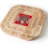 YouTheFan NFL Licensed Fan Cribbage Wood Board Game(San Francisco 49ers)