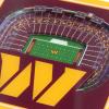 YouTheFan NFL Licensed Fan Cribbage Wood Board Game(Washington Commanders)