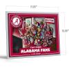 YouTheFan Officially-licensed NCAA Purebred 3D Wall Art – Humorous original hand-drawn cartoon artwork, multi-layer, funny gift, indoor team decor(Alabama Crimson Tide)