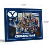 YouTheFan Officially-licensed NCAA Purebred 3D Wall Art – Humorous original hand-drawn cartoon artwork, multi-layer, funny gift, indoor team decor(BYU Cougars)