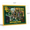 YouTheFan Officially-licensed NCAA Purebred 3D Wall Art – Humorous original hand-drawn cartoon artwork, multi-layer, funny gift, indoor team decor(Baylor Bears)