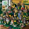 YouTheFan Officially-licensed NCAA Purebred 3D Wall Art – Humorous original hand-drawn cartoon artwork, multi-layer, funny gift, indoor team decor(Baylor Bears)