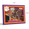 YouTheFan Officially-licensed NCAA Purebred 3D Wall Art – Humorous original hand-drawn cartoon artwork, multi-layer, funny gift, indoor team decor(Clemson Tigers)