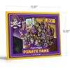 YouTheFan Officially-licensed NCAA Purebred 3D Wall Art – Humorous original hand-drawn cartoon artwork, multi-layer, funny gift, indoor team decor(East Carolina Pirates)