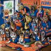 YouTheFan Officially-licensed NCAA Purebred 3D Wall Art – Humorous original hand-drawn cartoon artwork, multi-layer, funny gift, indoor team decor(Florida Gators)