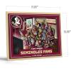 YouTheFan Officially-licensed NCAA Purebred 3D Wall Art – Humorous original hand-drawn cartoon artwork, multi-layer, funny gift, indoor team decor(Florida State Seminoles)