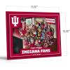 YouTheFan Officially-licensed NCAA Purebred 3D Wall Art – Humorous original hand-drawn cartoon artwork, multi-layer, funny gift, indoor team decor(Indiana Hoosiers)