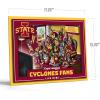 YouTheFan Officially-licensed NCAA Purebred 3D Wall Art – Humorous original hand-drawn cartoon artwork, multi-layer, funny gift, indoor team decor(Iowa State Cyclones)