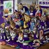 YouTheFan Officially-licensed NCAA Purebred 3D Wall Art – Humorous original hand-drawn cartoon artwork, multi-layer, funny gift, indoor team decor(Kansas State Wildcats)
