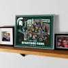 YouTheFan Officially-licensed NCAA Purebred 3D Wall Art – Humorous original hand-drawn cartoon artwork, multi-layer, funny gift, indoor team decor(Michigan State Spartans)