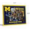 YouTheFan Officially-licensed NCAA Purebred 3D Wall Art – Humorous original hand-drawn cartoon artwork, multi-layer, funny gift, indoor team decor(Michigan Wolverines)