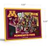 YouTheFan Officially-licensed NCAA Purebred 3D Wall Art – Humorous original hand-drawn cartoon artwork, multi-layer, funny gift, indoor team decor(Minnesota Golden Gophers)