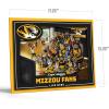 YouTheFan Officially-licensed NCAA Purebred 3D Wall Art – Humorous original hand-drawn cartoon artwork, multi-layer, funny gift, indoor team decor(Missouri Tigers)
