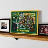 YouTheFan Officially-licensed NCAA Purebred 3D Wall Art – Humorous original hand-drawn cartoon artwork, multi-layer, funny gift, indoor team decor(North Dakota State Bison)