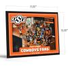 YouTheFan Officially-licensed NCAA Purebred 3D Wall Art – Humorous original hand-drawn cartoon artwork, multi-layer, funny gift, indoor team decor(Oklahoma State Cowboys)
