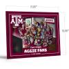 YouTheFan Officially-licensed NCAA Purebred 3D Wall Art – Humorous original hand-drawn cartoon artwork, multi-layer, funny gift, indoor team decor(Texas A&M Aggies)