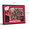 YouTheFan Officially-licensed NCAA Purebred 3D Wall Art – Humorous original hand-drawn cartoon artwork, multi-layer, funny gift, indoor team decor(Wisconsin Badgers)