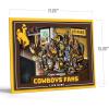 YouTheFan Officially-licensed NCAA Purebred 3D Wall Art – Humorous original hand-drawn cartoon artwork, multi-layer, funny gift, indoor team decor(Wyoming Cowboys)