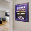 YouTheFan Officially-licensed NFL Fan Rules Wall Art, multiple layers, humorous team artwork sports fan motto, showcases funny rules, indoor decor(Baltimore Ravens)