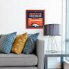 YouTheFan Officially-licensed NFL Fan Rules Wall Art, multiple layers, humorous team artwork sports fan motto, showcases funny rules, indoor decor(Denver Broncos)